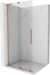 Mexen Velar L toló zuhanyfal Walk-in 120 x 200 cm, átlátszó 8 mm, kefélt réz - 871-120-003-03-65 (871-120-003-03-65)