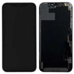 Apple iPhone 12 Pro Max, LCD kijelző érintőplexivel (OLED IC CSERE TÁMOGATÁS), fekete