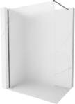 Mexen Kioto-X zuhanyfal Walk-in 140 x 200 cm, fagyott 10 mm, gun gray kefe - 800-140-101-66-30-X (800-140-101-66-30-X)