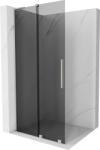 Mexen Velar L zuhanyfal tolóajtóval Walk-in 110 x 200 cm, grafit 8 mm, csiszolt nikkel - 871-110-003-43-97 (871-110-003-43-97)