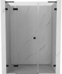 Mexen Lunar L balos ajtó zuhanykabinhoz bal 150 cm, átlátszó, fekete - 834SL-150-050-70-00-L (834SL-150-050-70-00-L)