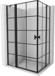 Mexen Mist Duo zuhanykabin lengőajtós 95 x 85 cm, fekete rácsos, fekete - 8A4-095L-085P-70-77 (8A4-095L-085P-70-77)