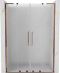 Mexen Velar L Duo tolóajtós zuhanyajtók 140 cm, homályosított rózsaarany - 871-140-003-32-60 (871-140-003-32-60)