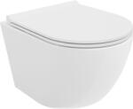 Mexen Lena WC csésze Rimless Tornado lassan záródó Slim üléssel, duroplast, fényes fehér - 30220500T (30220500T)