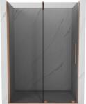 Mexen Velar toló zuhanyajtó 130 cm, grafit, selyemfényű réz - 871-130-000-41-65 (871-130-000-41-65)