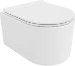 Mexen Sofia Rimless WC csésze lassan záródó, vékony duroplaszt WC-ülőkével, fényes fehér - 30540500 (30540500)