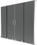 Mexen Velar L Duo 2-szárnyas toló zuhanykabin 200 x 150 cm, grafit, króm - 896-200-003-42-01 (896-200-003-42-01)