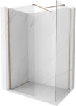 Mexen Kioto-X zuhanyfal Walk-in 150 x 70 cm, átlátszó 10 mm, kefélt réz - 800-150-202-65-00-070-X (800-150-202-65-00-070-X)