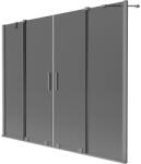 Mexen Velar Duo kádparaván, 2 szárnyú tolóajtós, 180 x 150 cm, grafit, gun metal - 896-180-000-42-95 (896-180-000-42-95)