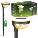 Lumileds 2x napelemes kerti lámpa LED LILA betétes kültéri dekoratív 3000K LUMILED (LUMSOL1180)