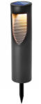 Lumileds LED napelemes kerti lámpa szegecses oszlop 34cm BURGO 4000K IP44 LUMILED (LUMSOL1120)