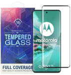 Motorola Edge 40 Neo 5G üvegfólia, tempered glass, előlapi, 5D, hajlított, edzett, fekete kerettel