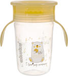 AKUKU Kiömlésmentes gyermekbögre 360° 240 ml - sárga