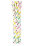 Godan Colorful Dots, Színes papír szívószál 12 db-os MLG123937 (MLG123937)