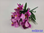  Orchidea 7 ágú selyem csokor 42 cm - Lila