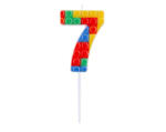 Javoli Építőkocka 7-es Pick Blocks tortagyertya, számgyertya (MLG413004)