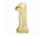 Javoli Pezsgőszínű B&C Champagne 1-es szám fólia lufi 85 cm (MLG189117)