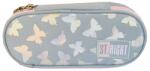 St. Majewski Penar borseta 1 compartiment, 1 extensie, oval, Majewski, Colectia Silver Butterflies 2025, PC-01, 20.5x9.5x5 cm (5903235685347) Penar