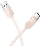 hoco. X114 adatkábel (USB - Type-C, 3A, gyorstöltő, 100cm) RÓZSASZÍN (X114_USB_C_P) - bluedigital