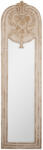 Clayre & Eef Oglinda perete lemn bej auriu vintage 48x4x180 cm (52S325)