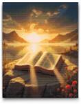  Gyémántszemes kirakó - Biblia a hegyekben Méret: 40x50cm, Keretezés: Műanyagtáblával, Gyémántok: Négyzet alakú