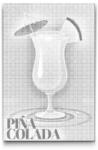  PontPöttyöző - Piña colada Méret: 40x60cm, Keretezés: Műanyagtáblával, Szín: Zöld