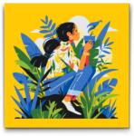  Festés számok szerint - Illusztráció - Gondolkodás Méret: 30x30cm, Keretezés: Keret nélkül (csak a vászon)