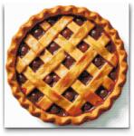  Gyémántszemes kirakó - Almás pite Méret: 50x50cm, Keretezés: Műanyagtáblával, Gyémántok: Kerek