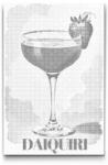  PontPöttyöző - Daiquiri Méret: 40x60cm, Keretezés: Keret nélkül (csak a vászon), Szín: Fekete