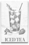  PontPöttyöző - Iced Tea Méret: 40x60cm, Keretezés: Keret nélkül (csak a vászon), Szín: Fekete