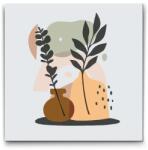  Festés számok szerint - Illusztráció - Virágok vázában Méret: 30x30cm, Keretezés: Műanyagtáblával