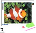 Rila Crafts Set de broderie cu diamante 5D Rila Crafts - Nemo, pește clovn, 30x40 cm
