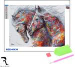 Rila Crafts Set de broderie cu diamante 5D Rila Crafts - Cai artistici, 30x40 cm