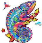 Rila Crafts Puzzle din lemn în formă de cameleon Rila Crafts, Colorat, Dimensiune A3 Puzzle
