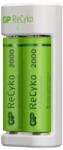 GP Incarcator E211 AA/AAA (R3/R6) NiMH acumulatori 2100mAh 2 buc GP (GPPBE211GS210-C2-RCK-PGB1) Incarcator baterii