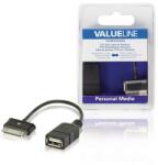 Valueline Cablu adaptor OTG USB 2.0 A mama - Samsung 30-pini tata, 0.2m, negru, Valueline (VLMB39205B02)