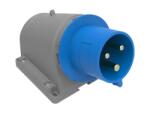Bemis Fisa industriala Bemis BC1-3403-2236, 2P+E, 32A, 220V, aparenta, unghi 90°, IP44 (ELPL-2PE/32-BC134032236-BMS)