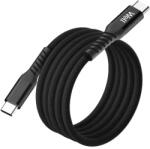 Well Cablu magnetic USB-C - USB-C, 1m, Well, 20V 3A, 60W, negru (CABLE-USBC/USBC-1BK07-WL)