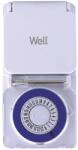 Well Priza programabila mecanica Well, pentru exterior, setare min 15 minute (TIMER-MEC-03-WL)