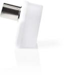 NEDIS Conector coaxial cotit mama colturi rotunjite plastic alb set 2 bucati Nedis (CSGP40921WT)