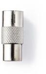Nedis Adaptor COAX IEC (Coax) tata - IEC (Coax) mama, metal, Nedis (CSGP40942ME)