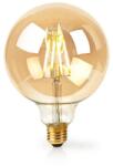 Nedis Bec WiFi Smart LED cu filament Nedis, E27, 125 mm, 5W, 500 lm, 2700K, auriu (WIFILF10GDG125)