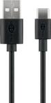 Goobay Cablu USB 2.0 A tata - USB-C, 1m, negru, Goobay (CABLE-USB/USBC-1.0BK-GBAY)