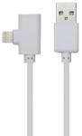 Well Cablu USB 2.0 A tata - Lightning 2in1 dual port, 1m, USB 2.0, alb, cutie, Well (CABLE-USB/LIGHTX2-1.0WE-WL)
