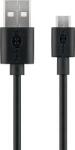 Goobay Cablu USB 2.0 A tata - micro USB, 1m, negru, Goobay (CABLE-USB/UUSB-1.0BK)