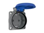 Bemis Priza schuko cu montaj pe panou Bemis BY8-1402-3700 2P+E, 16A, 250V, IP54 (ELSO-PNL-BY814023700-BMS)