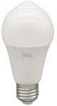 Well Bec LED cu senzor PIR A60 10W E27 lumina calda 3000K 1100 lm Well (LEDLWPIR-A6010E27-E-WL)