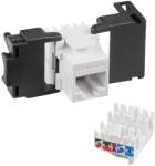 Schrack Conector-Keystone-modul-RJ45-neecranat, -Cat. 6, -Schrack-Visio-S-50-HSEMRJ6UWS-Toolles-line (ELJK-HSEMRJ6UWS-SHK)