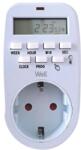 WELL Priza programabila digitala Well, pentru interior, setare min 1 secunda (TIMER-DIG-01-WL)