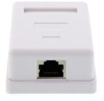 Well Priza simpla FTP CAT6, conector ecranat, pe tencuiala, Well (LANBOX-SM-F6-WL)